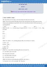 Đề thi học kì 2 Toán 7 - Đề số 3 - Chân trời sáng tạo
